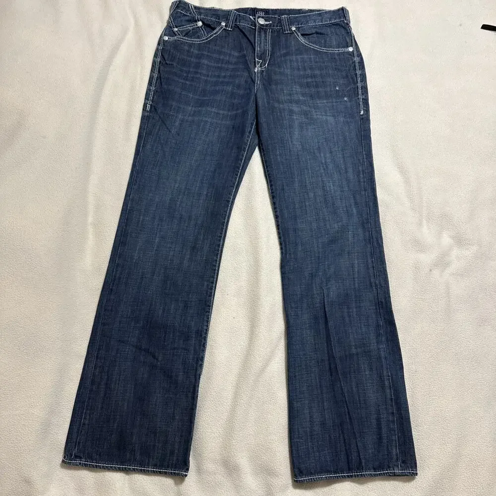 Rock and Republic Jeans Men's Size 36x34 Straight Leg Dark Wash Rebellion R5101